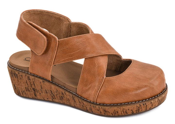 Corkys-BRING IT IN Wedge Shoe-Cognac