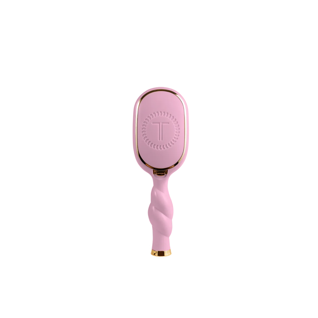Teleties-Mini Boar Bristle Hair Brush - Bubblegum Pink