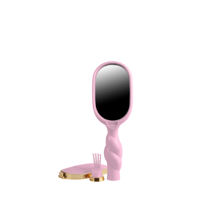 Teleties-Mini Boar Bristle Hair Brush - Bubblegum Pink