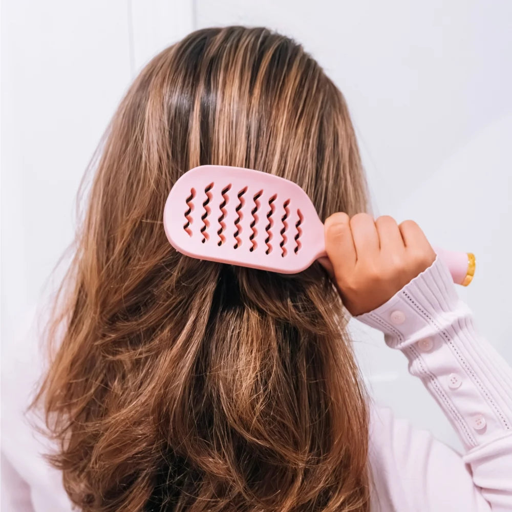 Teleties-Vented Hair Brush - Bubblegum Pink