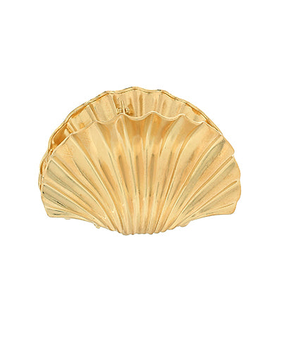 Gold Metal Seashell Claw Hair Clip