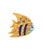 Fish Acrylic Claw Hair Clip Yellow