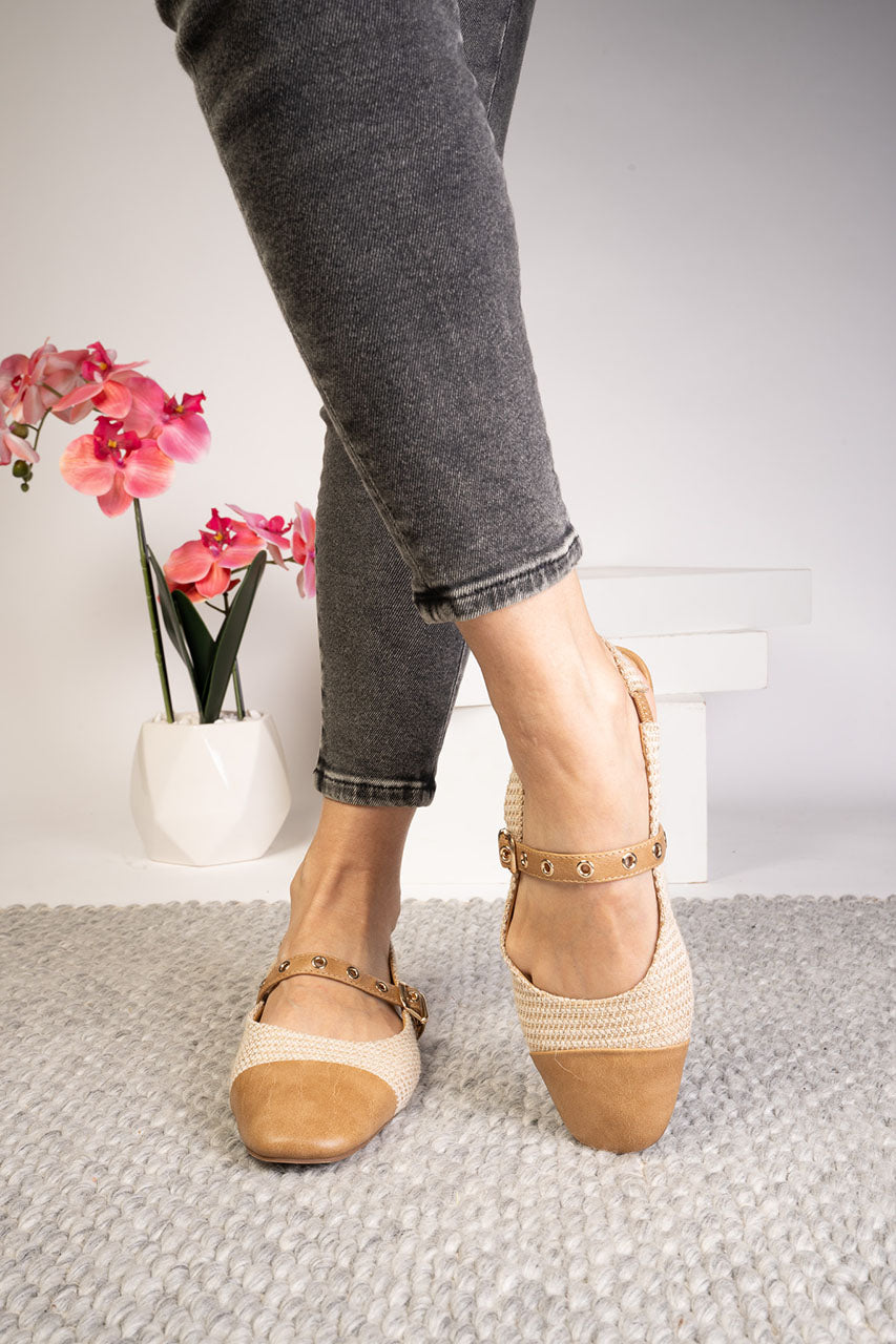 Corkys-Poker Face Flats-Raffia
