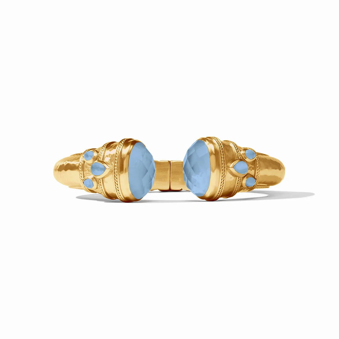 Julie Vos Cannes Cuff- Iridescent Chalcedony Blue