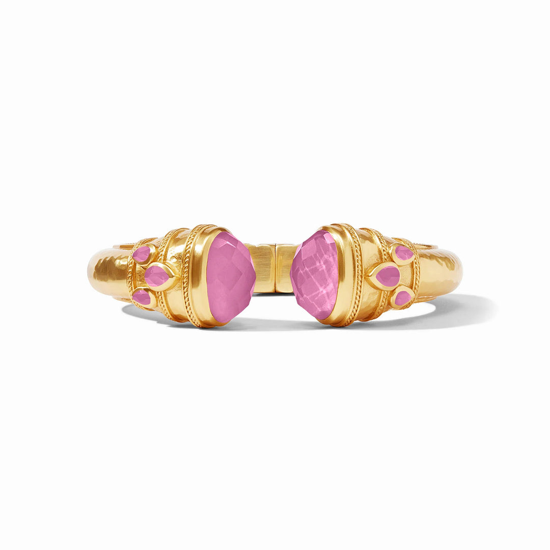 Julie Vos Cannes Cuff- Iridescent Tourmaline Pink