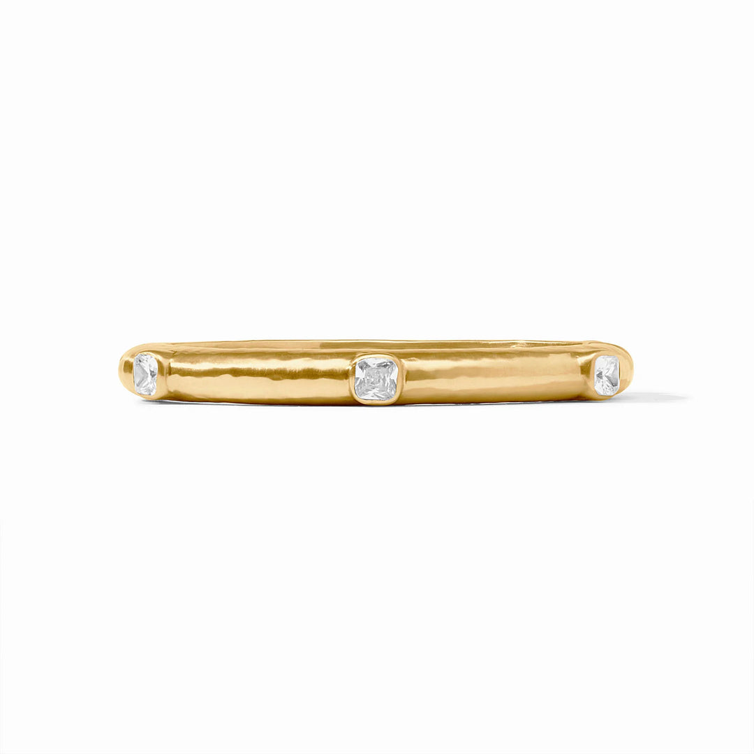 Catalina Hinge Bangle- CZ Stone