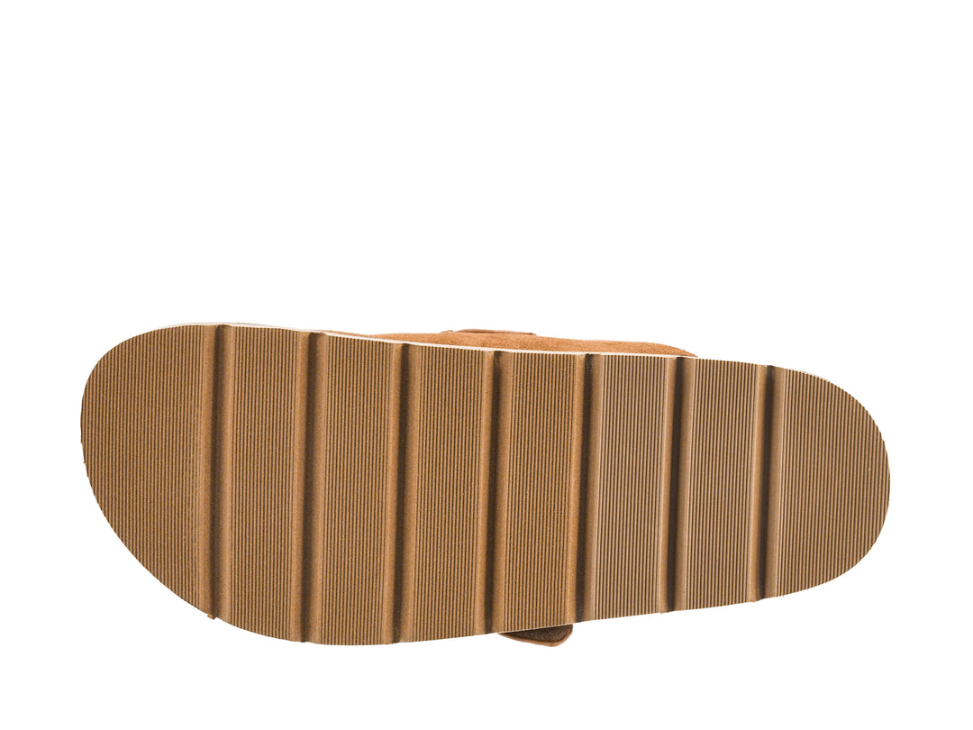 Corkys-DISTRACTED Slip-on Mule-Camel Faux Suede-Sizes 7-11