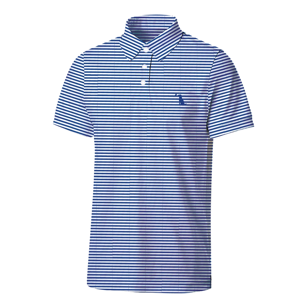Local Boy Palms Polo Blue and White (BARK)