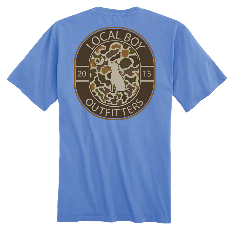 Local Boy Vintage Crest SS Tee Marina( BARK)