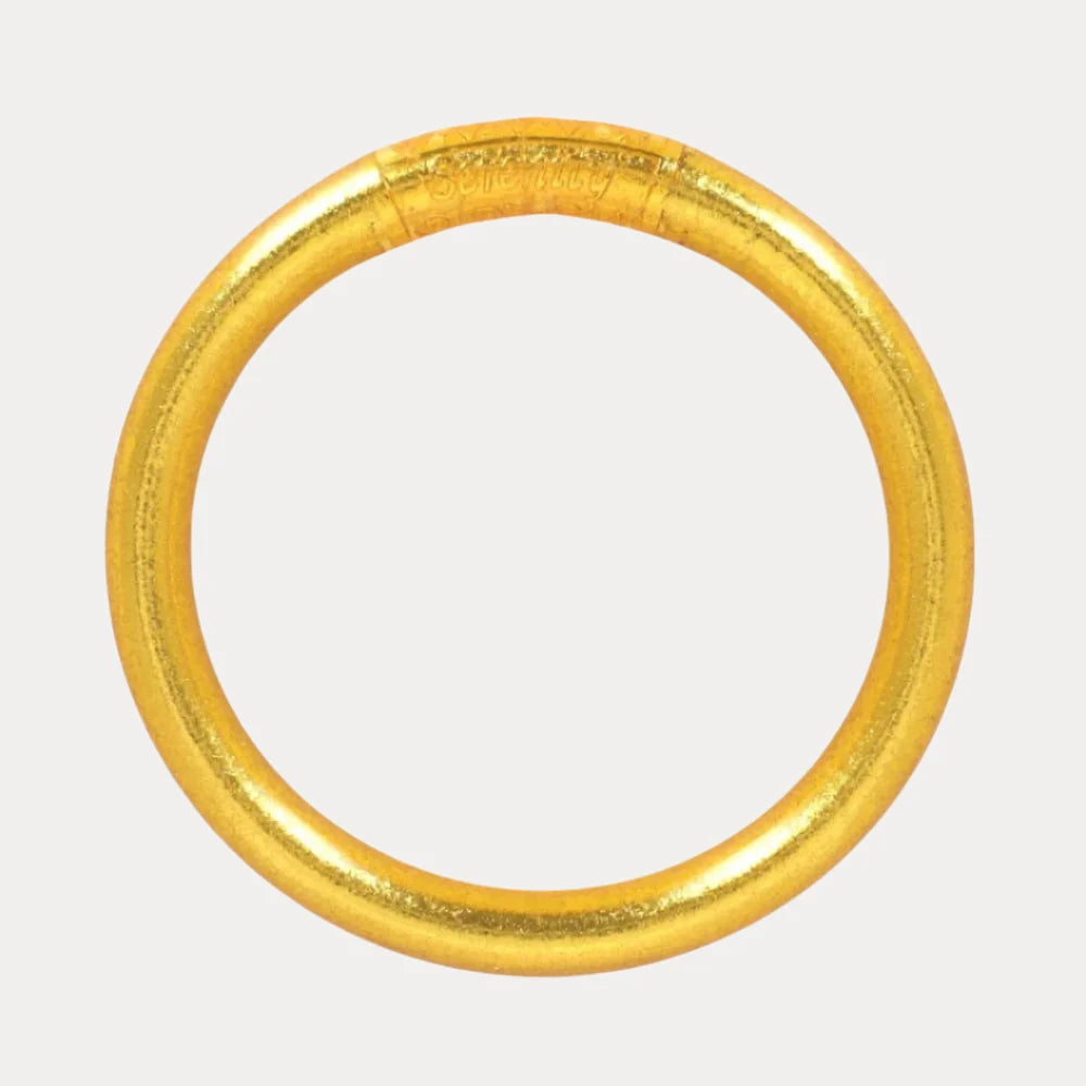 Gold Tzubbie All Weather Bangle® (AWB®) - Serenity Prayer (LH)