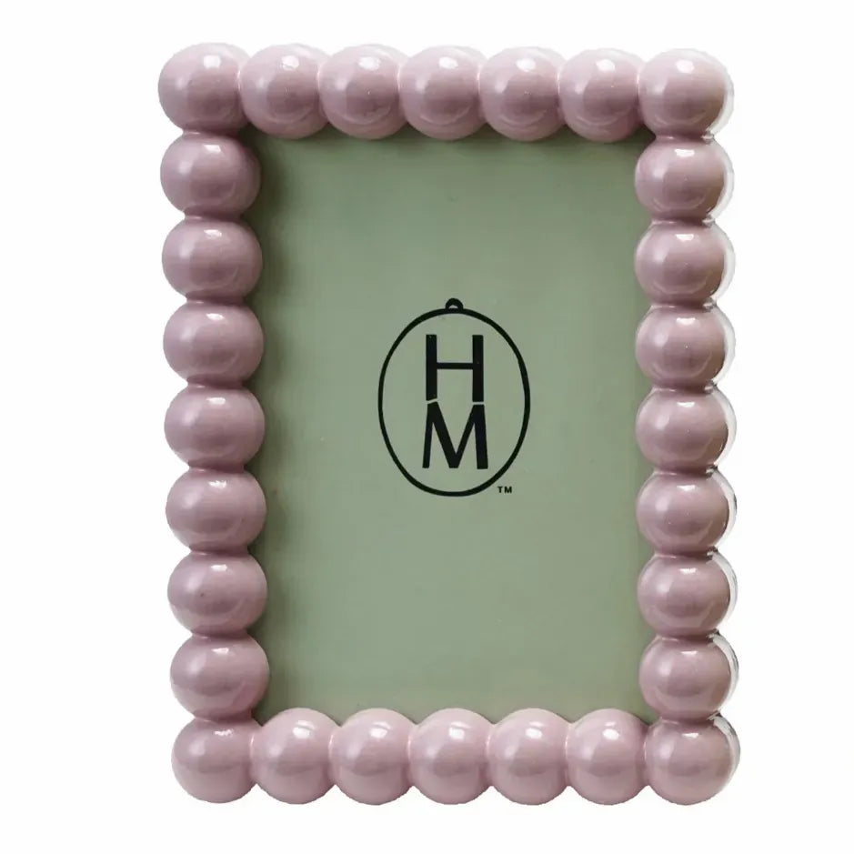 Hazel Mazel 5" x 7" Hobnail Photo Frame - Pink