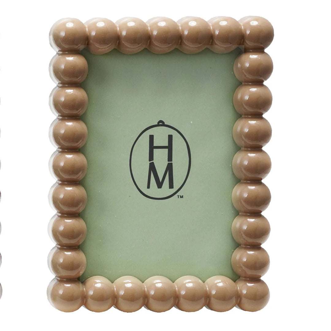 Hazel Mazel 5" x 7" Hobnail Photo Frame - Beige