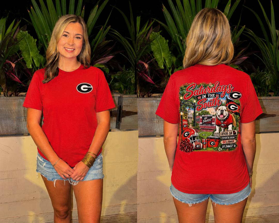 Saturdays In The South Bulldogs Tee