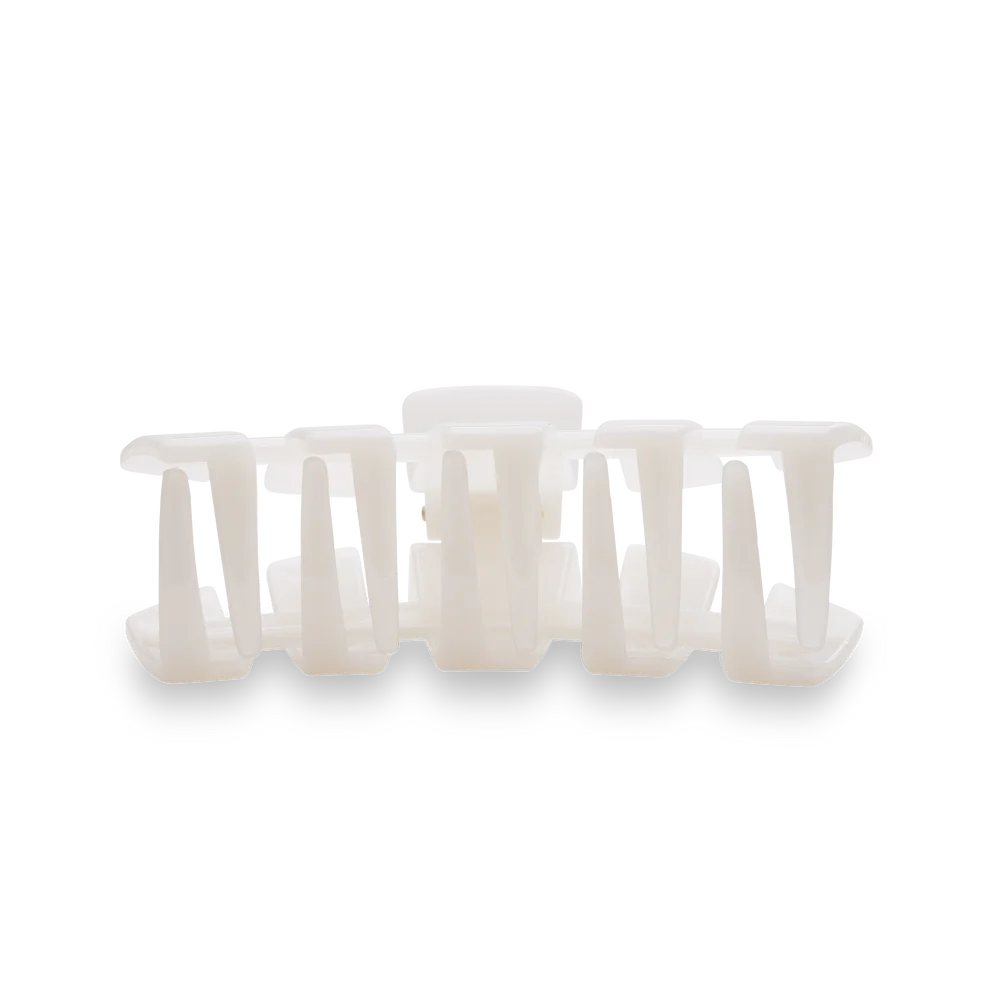 Teleties -Classic Coconut White Large Claw Hair Clip