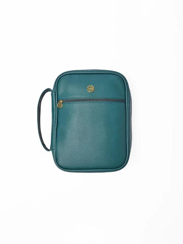 Mary Square Bible Cover-Dark Green
