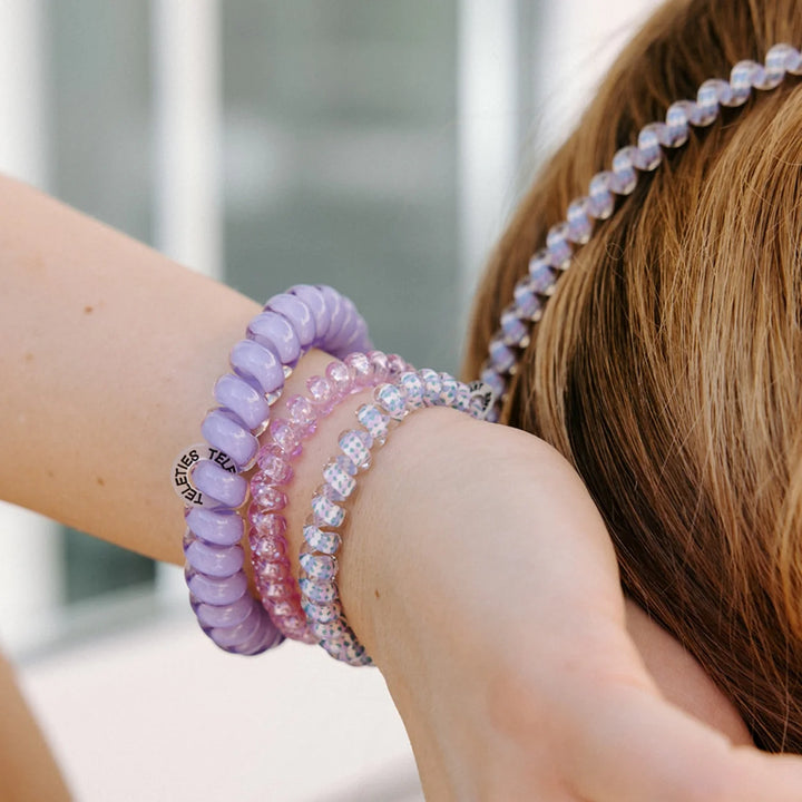Teleties-Lavender Mist Large Hair Ties
