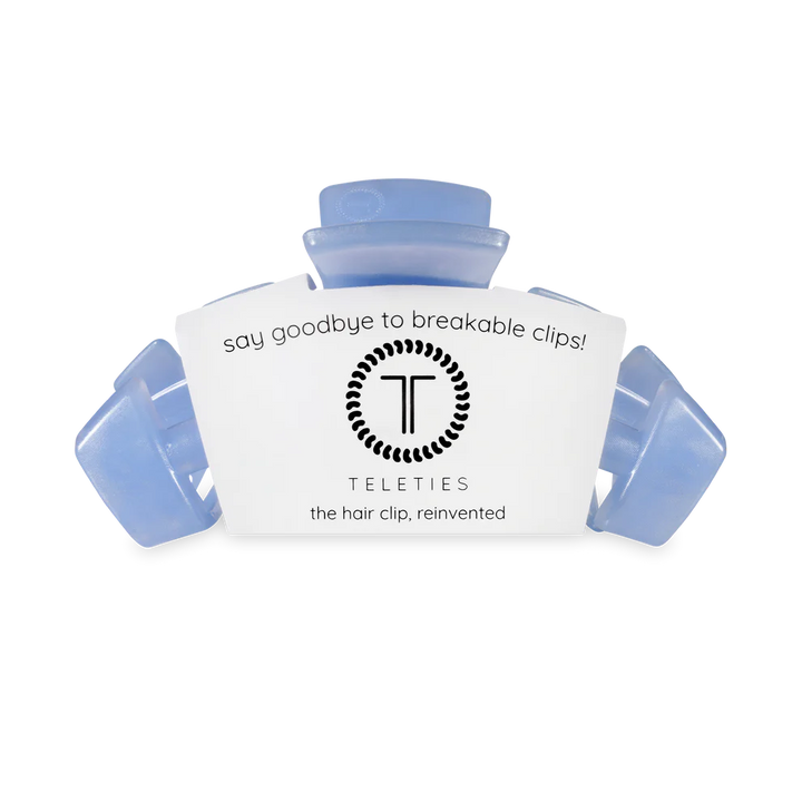 Teleties-Classic Blue Lagoon Medium Hair Clip