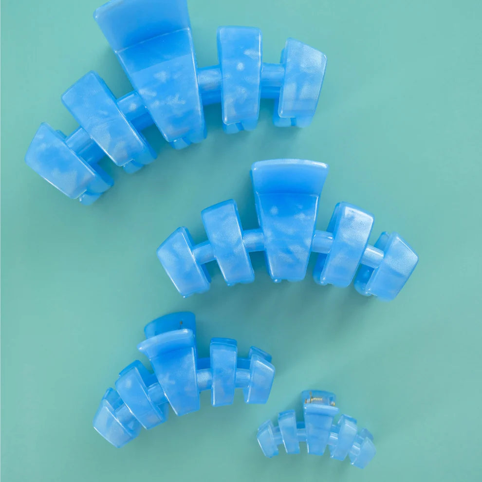Teleties- Classic Blue Lagoon Large Hair Clip
