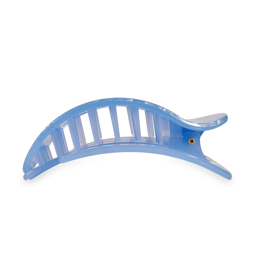 Teleties-Blue Lagoon Large Flat Round Hair Clip