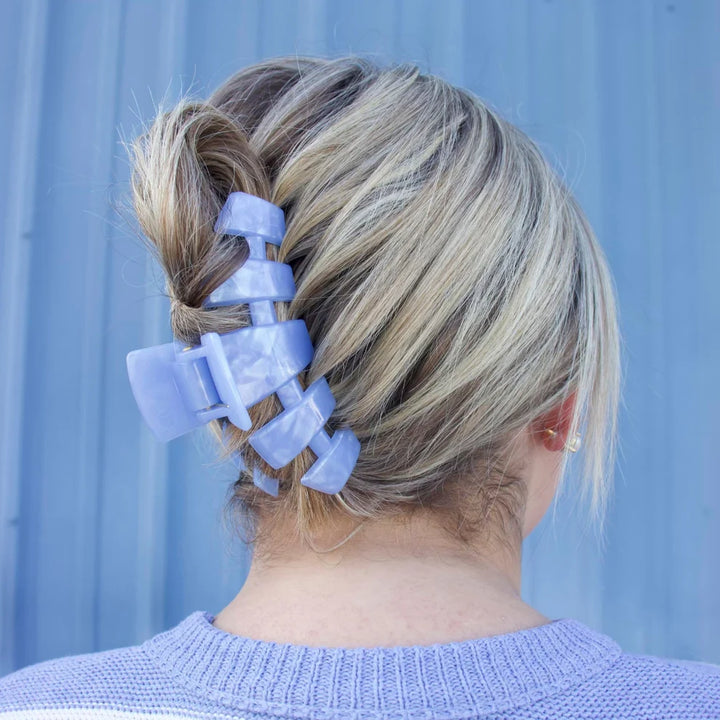 Teleties- Classic Blue Lagoon Large Hair Clip