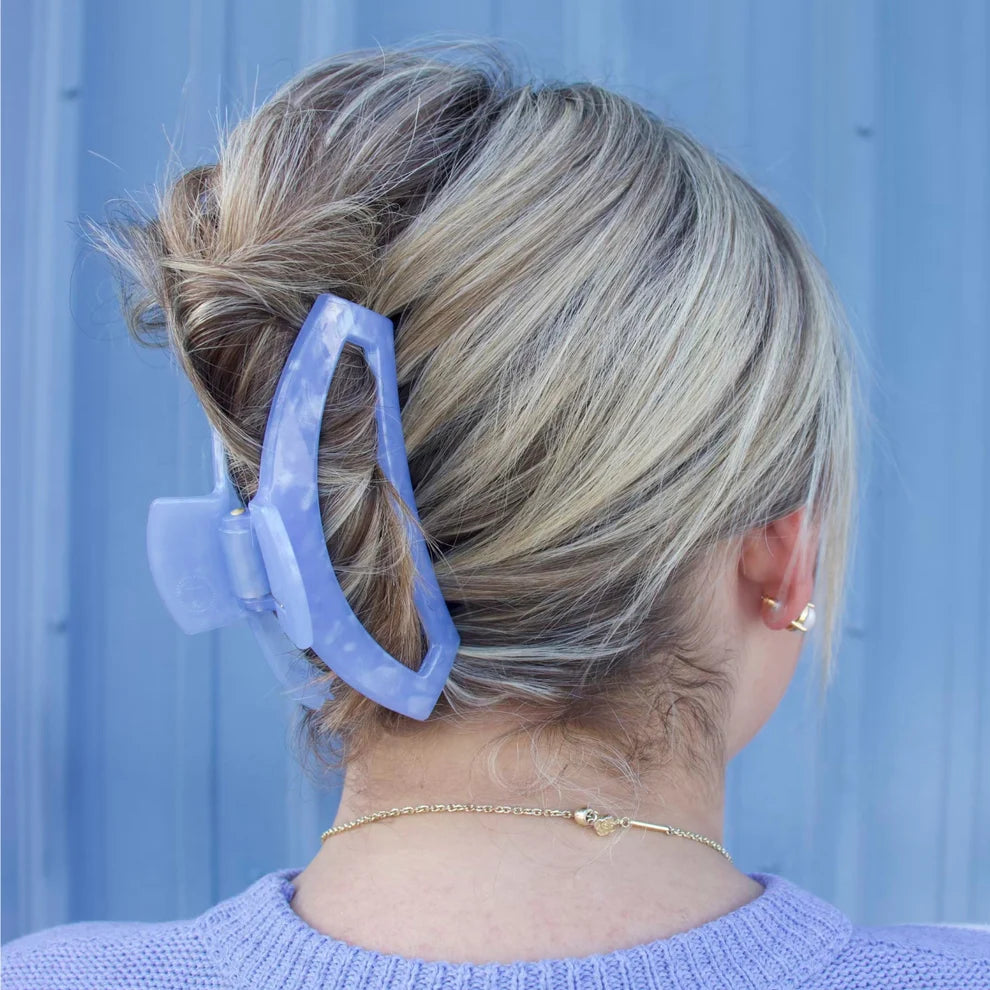 Teleties-Open Blue Lagoon Large Hair Clip