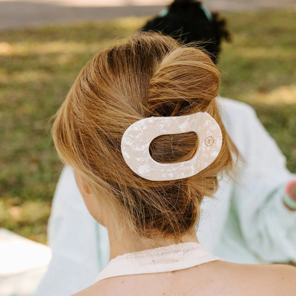 Teleties-Soft Surf Large Flat Round Hair Clip