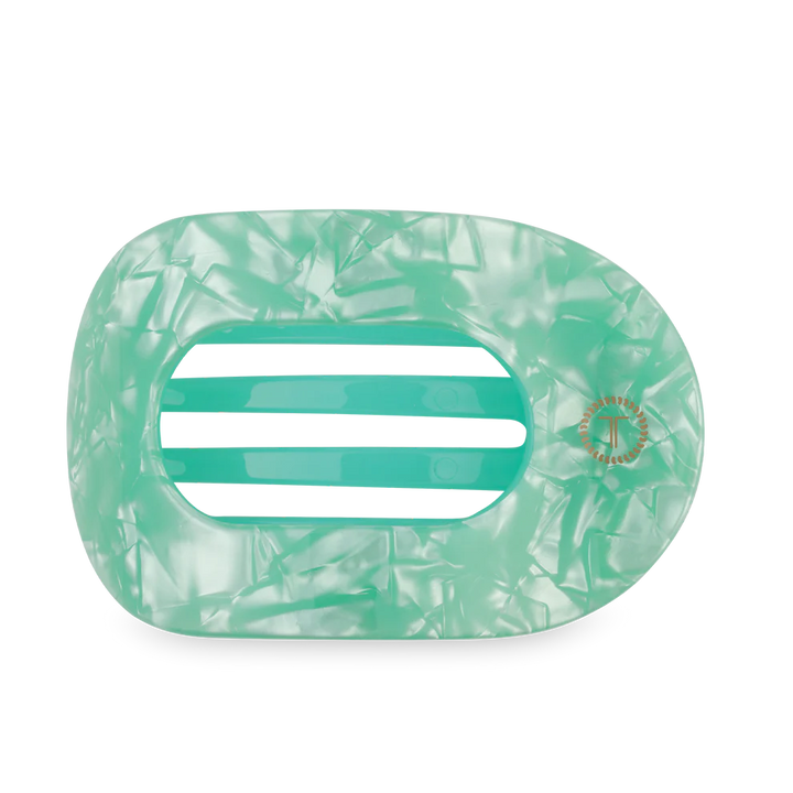 Teleties-Spring Splash Large Flat Round Hair Clip