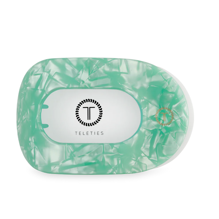 Teleties-Spring Splash Large Flat Round Hair Clip