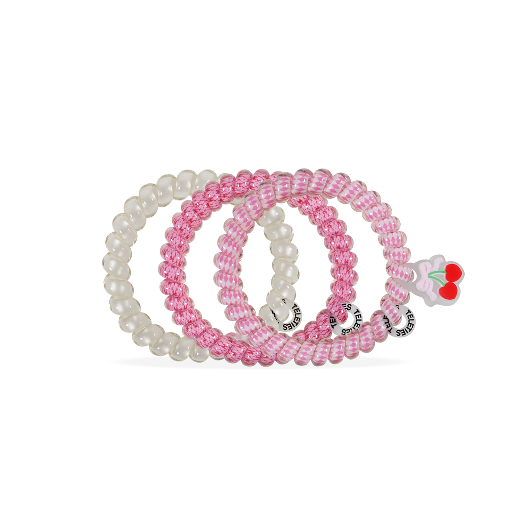 Teleties- Cherry Bomb Small Hair Ties