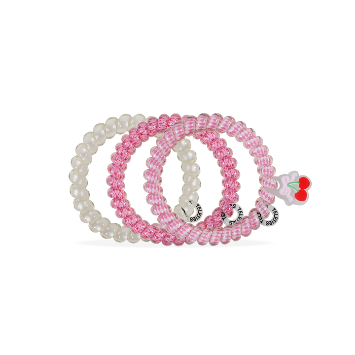 Teleties- Cherry Bomb Small Hair Ties