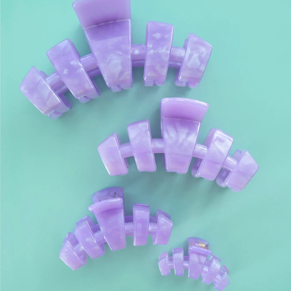 Teleties- Classic Lavender Mist Medium Hair Clip
