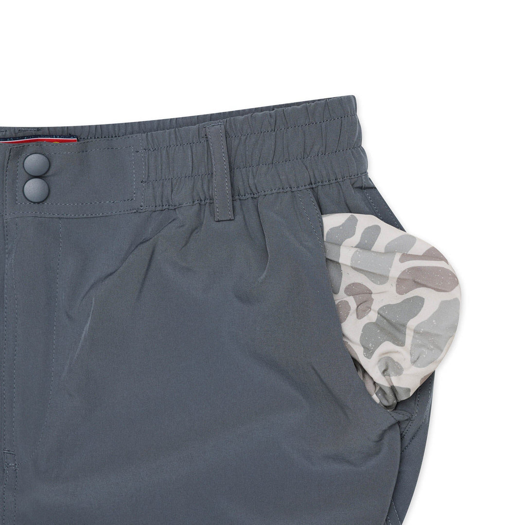 Burlebo Everyday Shorts 7” Inseam-River Rock Gray