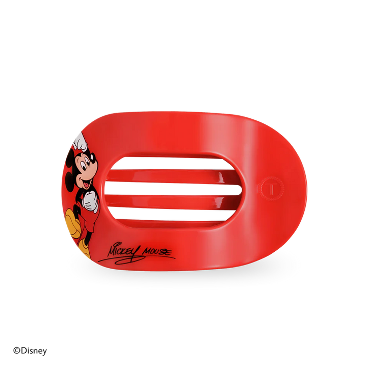 Mickey Mouse Medium Flat Round Hair Clip - Medium-Red
