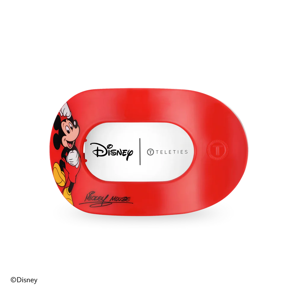 Mickey Mouse Medium Flat Round Hair Clip - Medium-Red