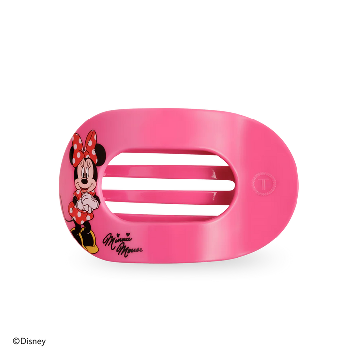 Minnie Mouse Medium Flat Round Hair Clip - Medium-Pink