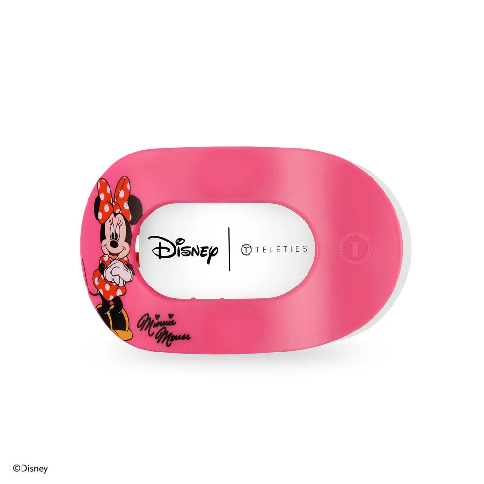 Minnie Mouse Medium Flat Round Hair Clip - Medium-Pink