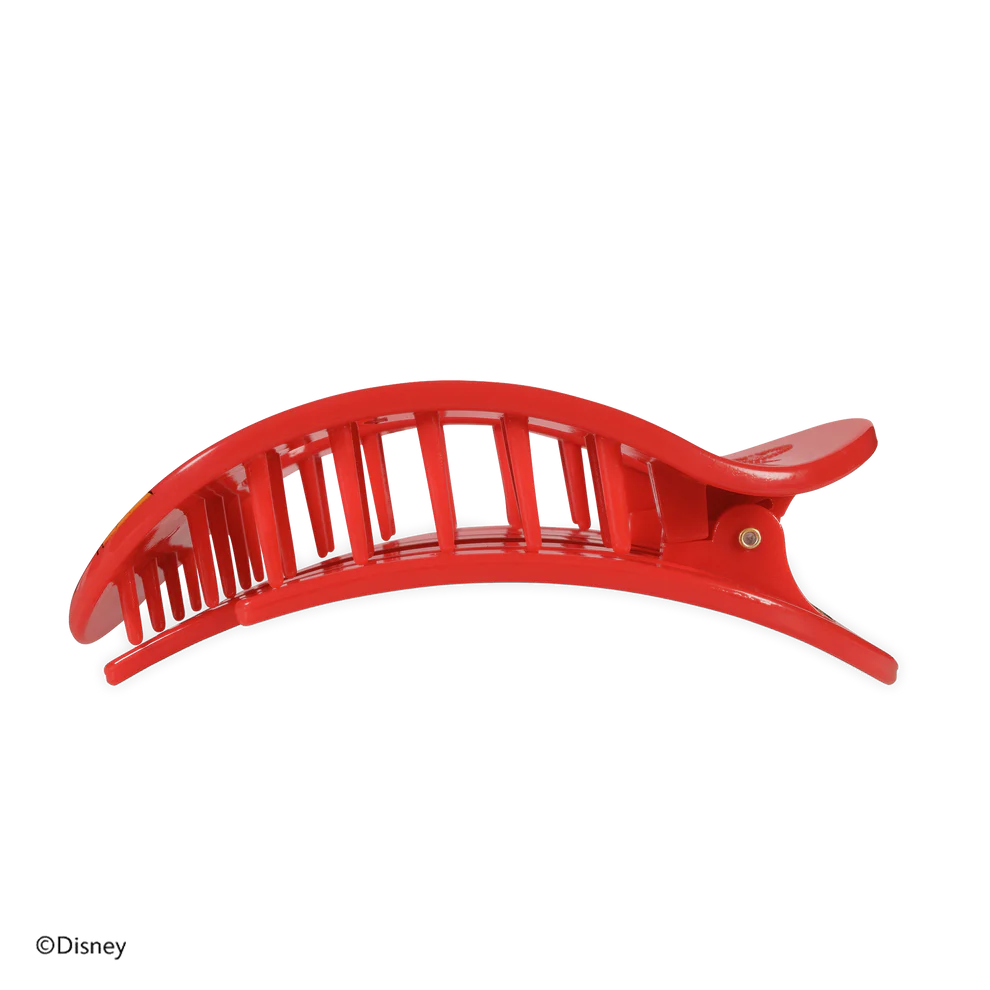 Mickey Mouse Large Flat Round Hair Clip - Large-Red