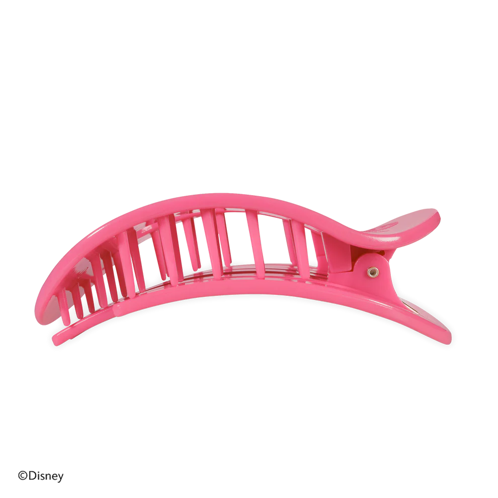 Minnie Mouse Large Flat Round Hair Clip - Large-Pink