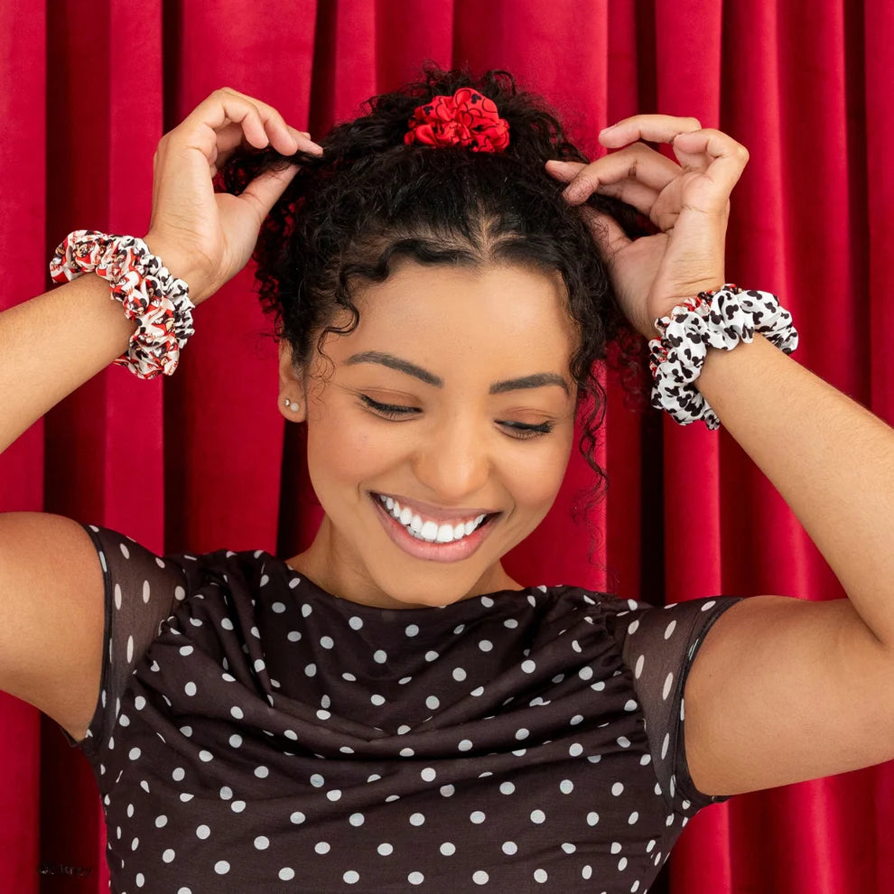 Mickey Mouse Small Silk Scrunchies - Small