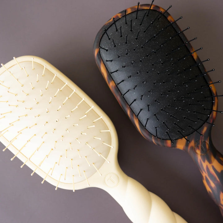 Teleties Detangler Hair Brush for Fine Hair – Tortoise