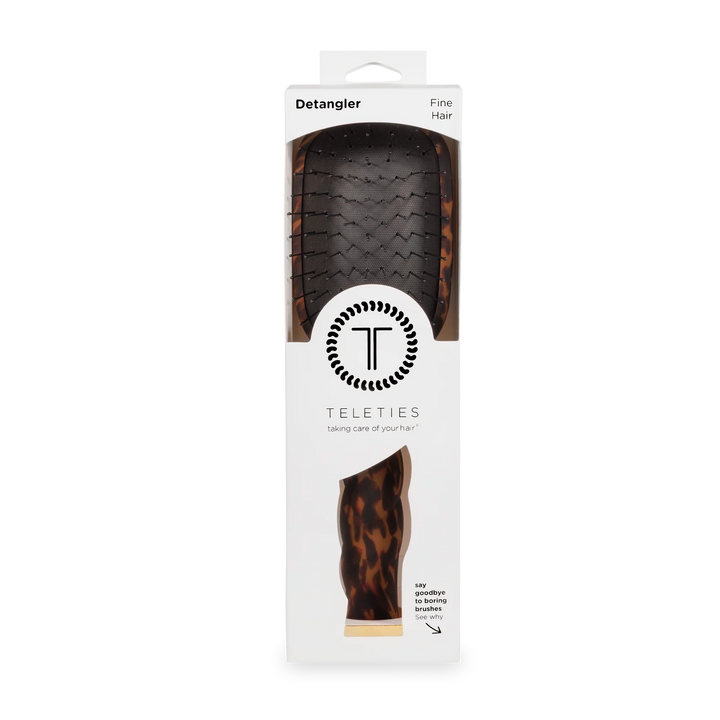 Teleties Detangler Hair Brush for Fine Hair – Tortoise