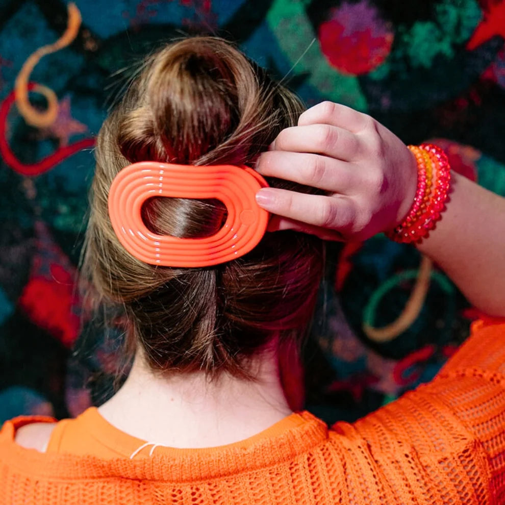 Teleties Darty Large Flat Round Hair Clip