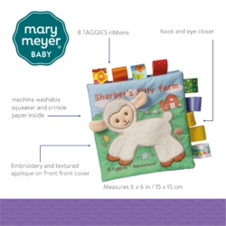 Mary Meyer-Taggies Sherbet Lamb Soft Book – 6×6