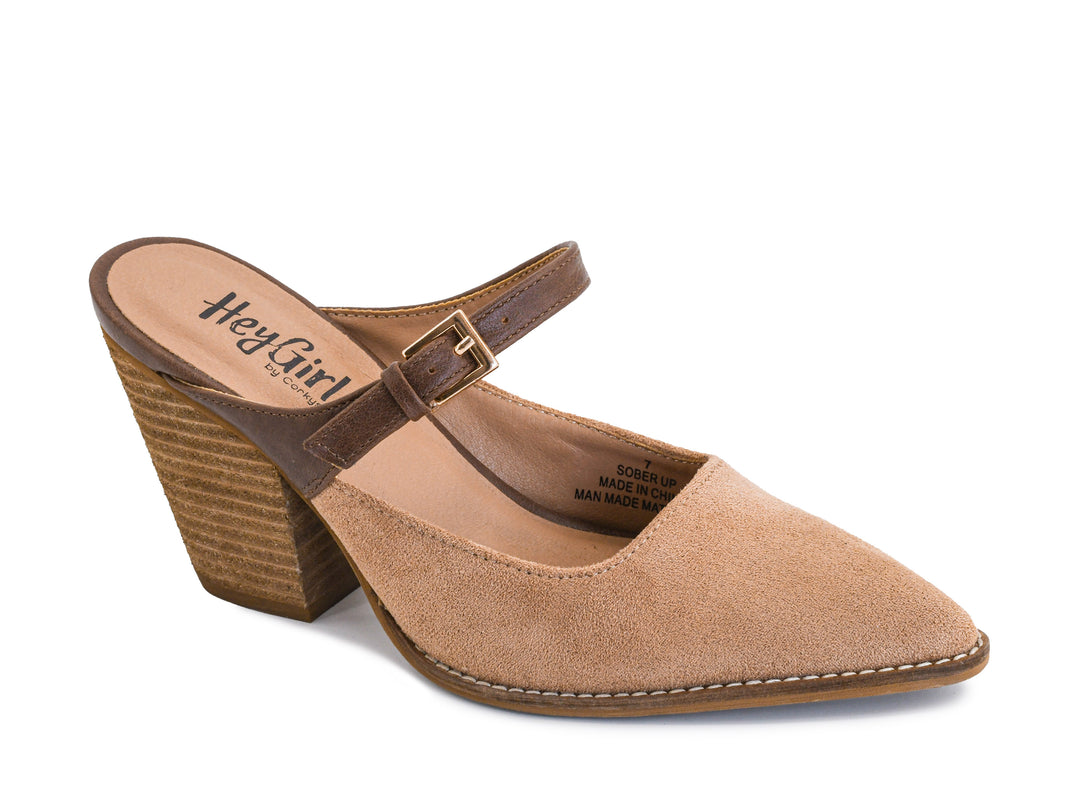 Corky’s-Sober Up Wedge in Tobacco Suede