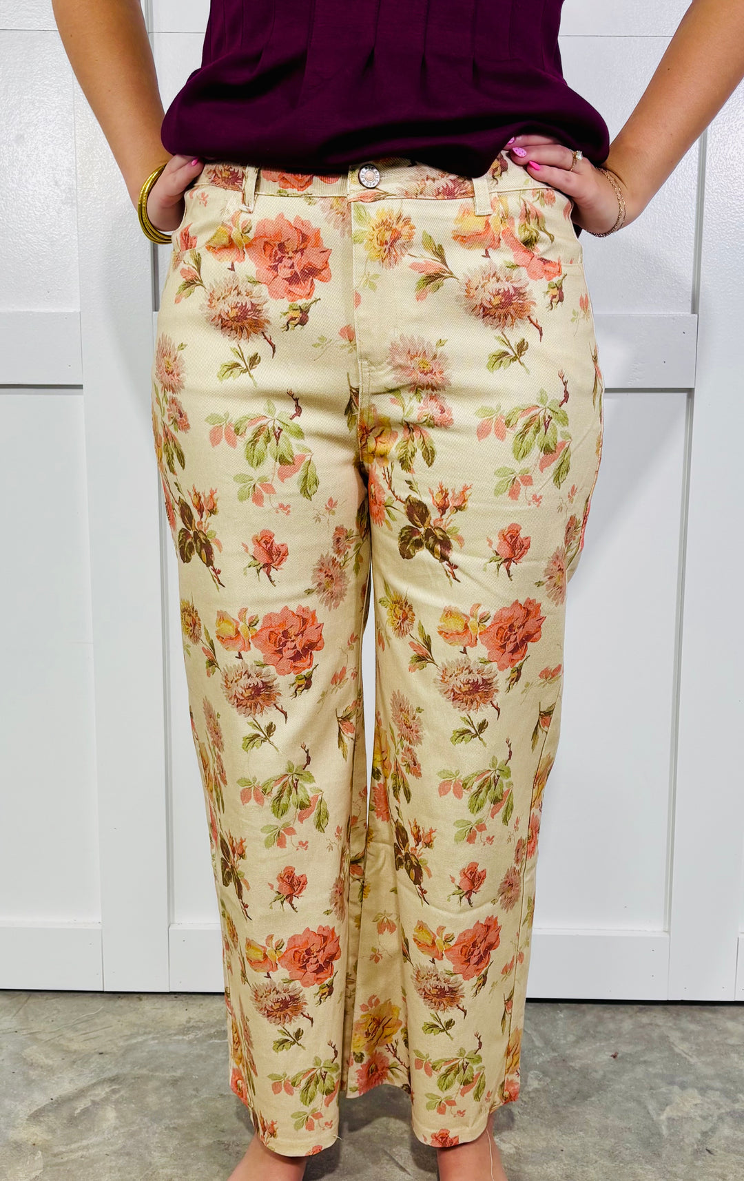 Floral Print Fall Pants (LH)