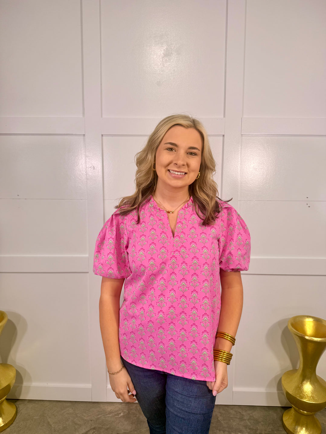 Lainey Top Deco Lillies