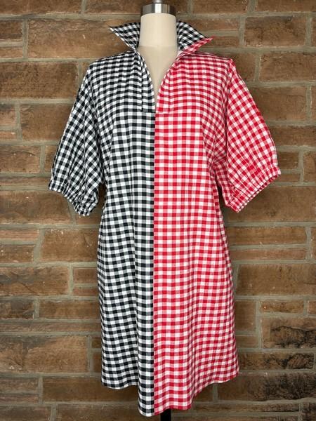 Adrienne Game Day Charlotte Dress Red & Black (LH)