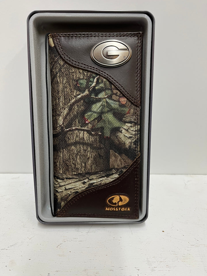 GEORGIA BULLDOGS MOSSY OAK  Roper WALLETS.