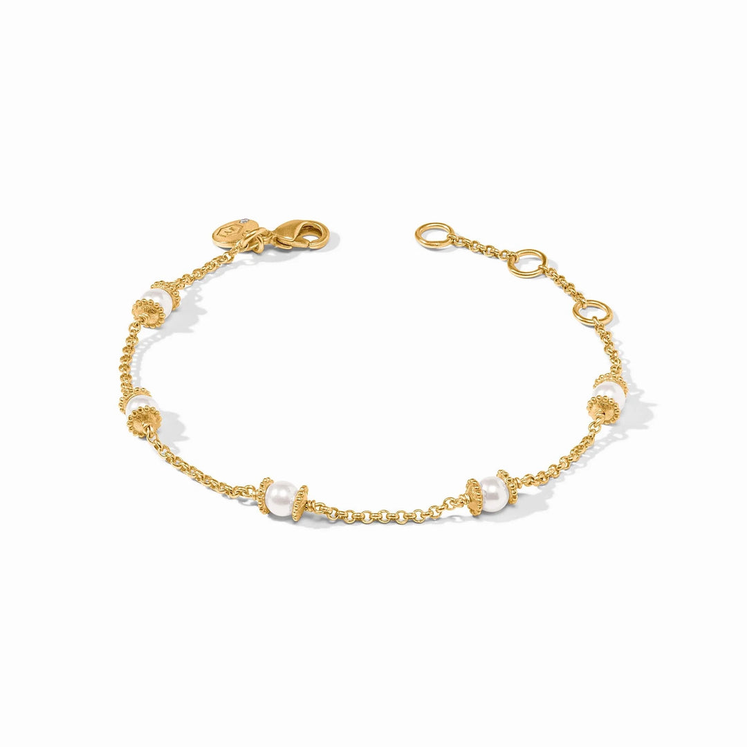 Julie Vos Hydra Delicate Bracelet Pearl (LH)