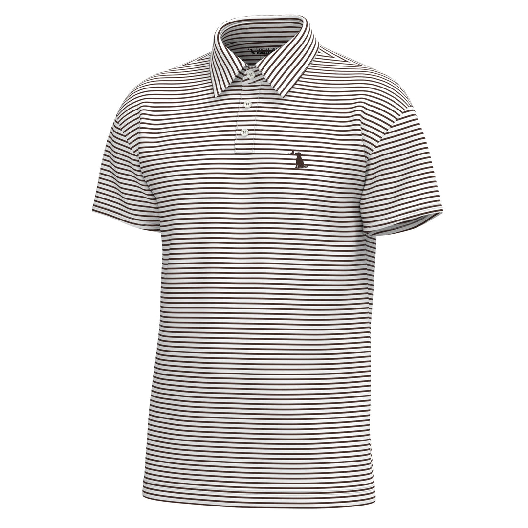 Local Boy Edisto Polo Espresso/White (Bark)